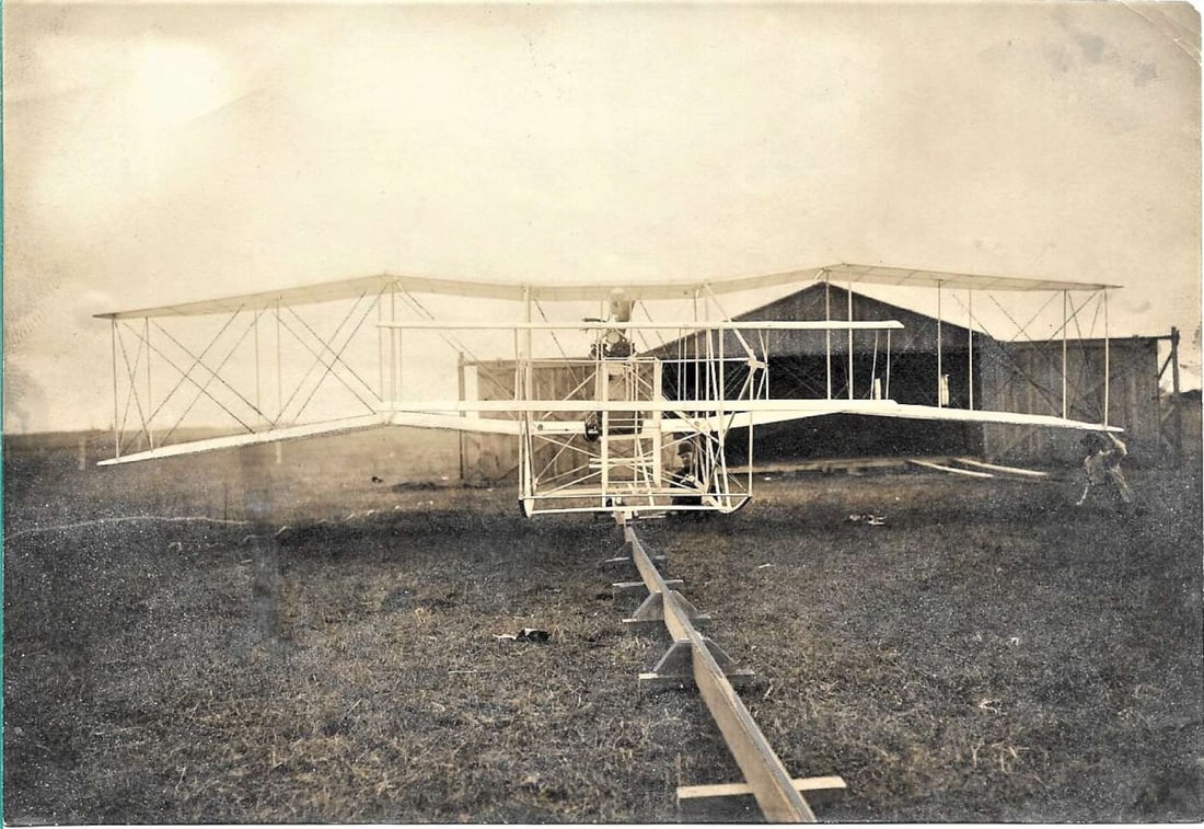 1910 aviation first airplane in Northwest rare: This is an extremely rare original antique photograph of the "Burkhart Airship", which had the distinction of being the first airplane to make a successful flight in the Northwest. Wha