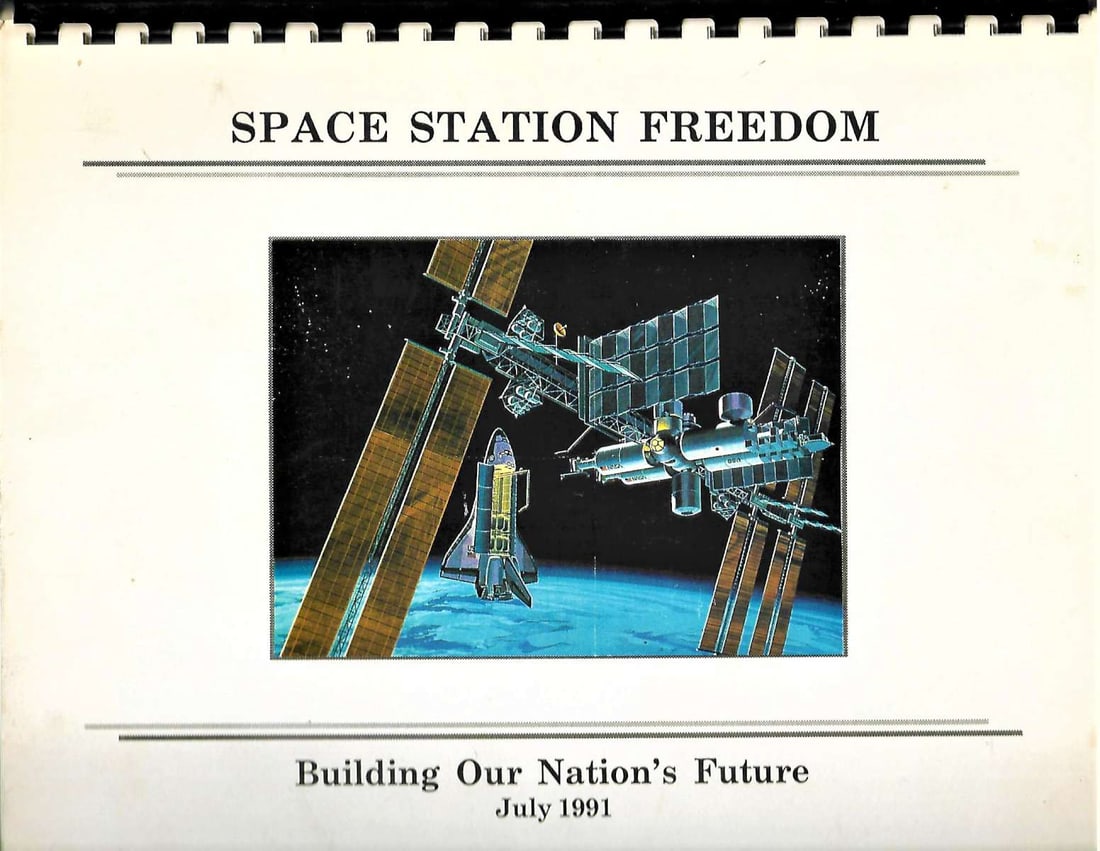 space station Freedom proposal book 1991 rare (1 of 8)