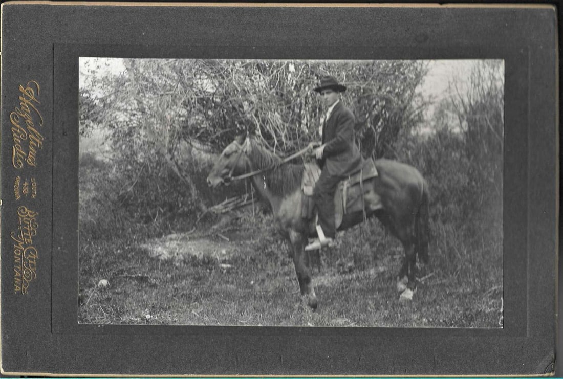 photograph of Native American Indian on horseback (1 of 2)