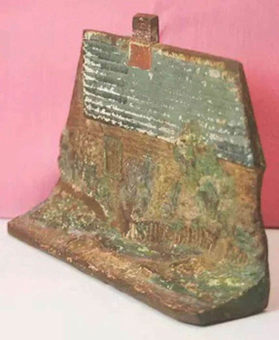 antique cast iron doorstop Edgar Allen Poe House (1 of 8)