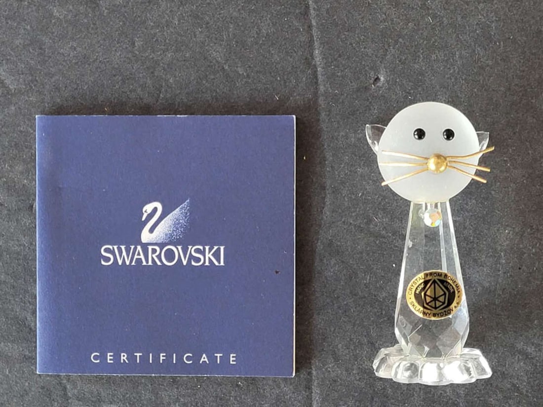 vintage Swarovski crystal cat figurine (1 of 6)
