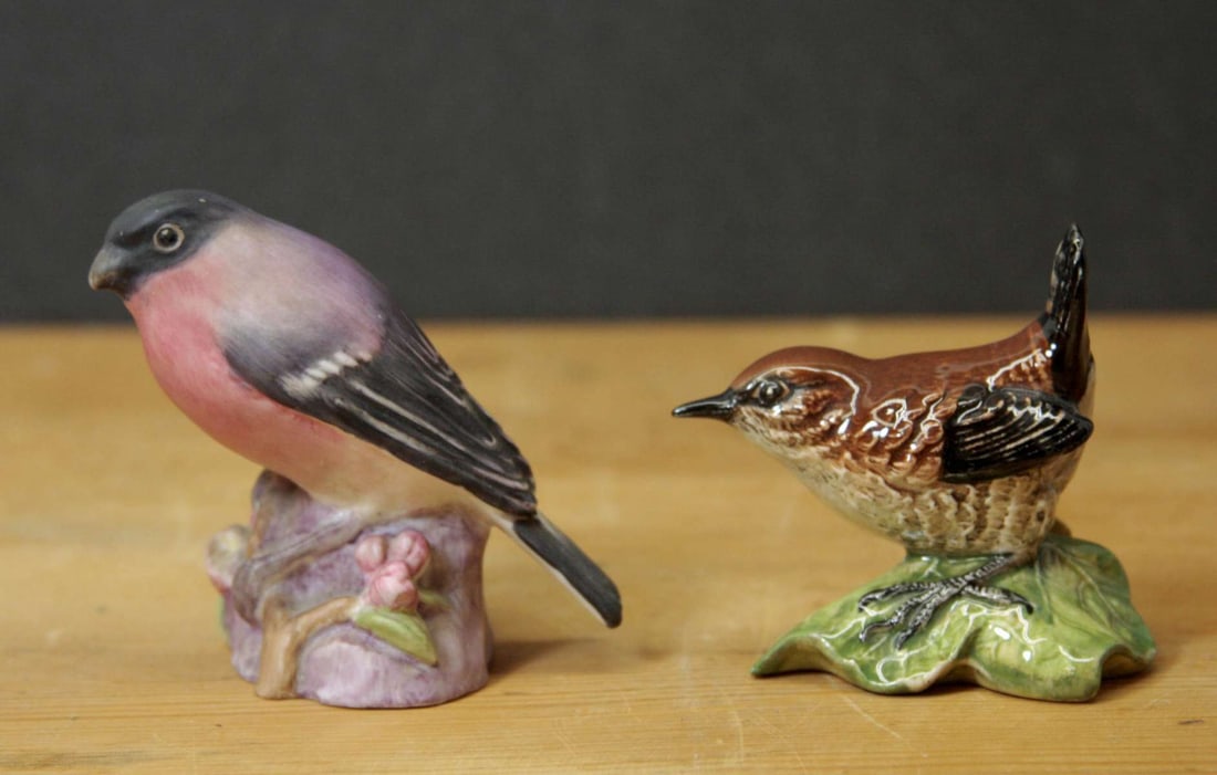 vintage English porcelain bird figural statues (1 of 10)