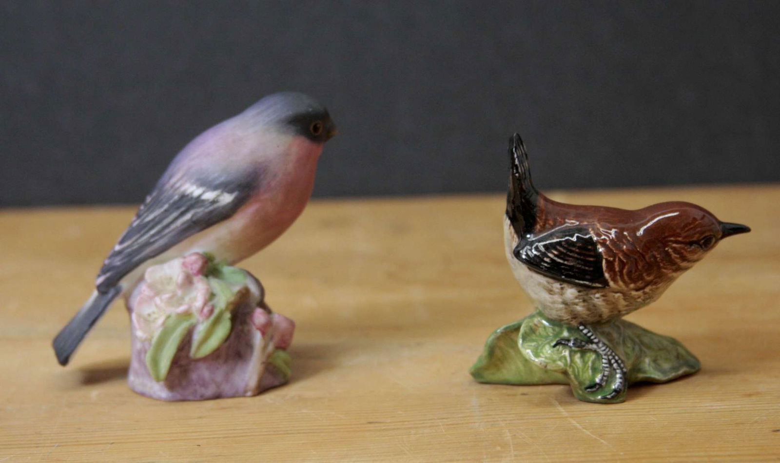 vintage English porcelain bird figural statues - 4