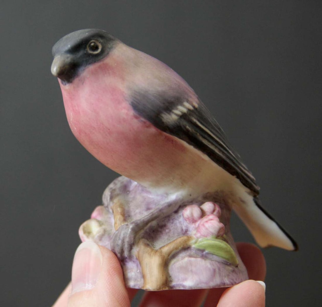 vintage English porcelain bird figural statues - 5