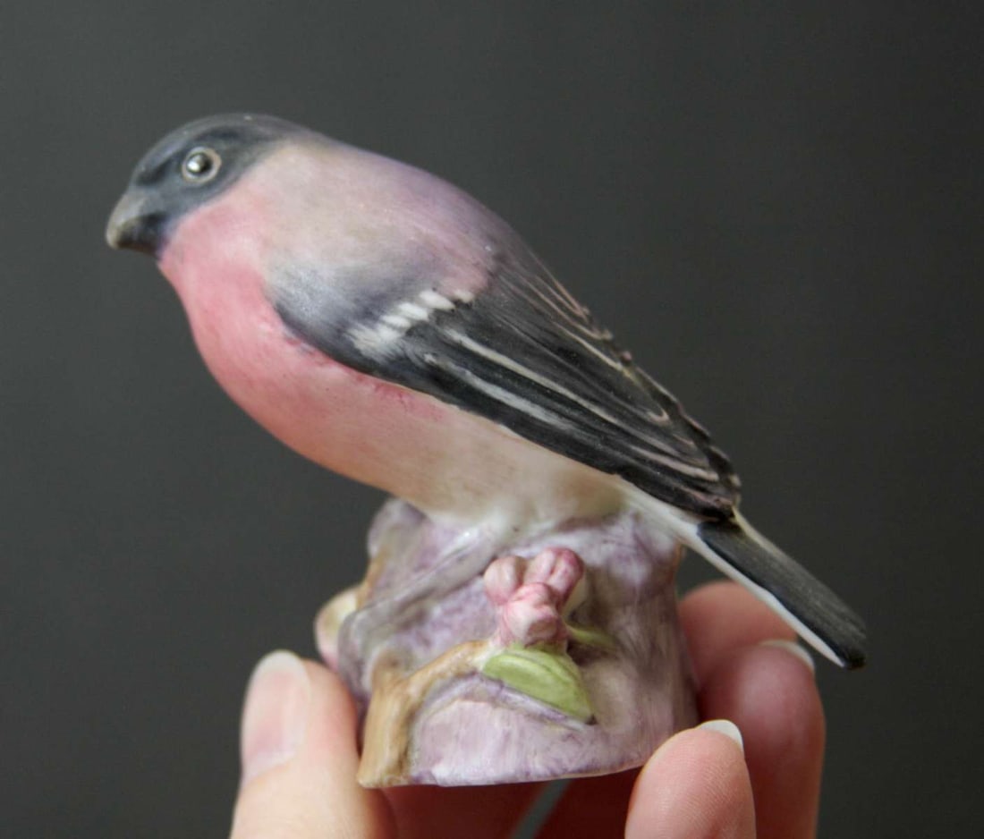 vintage English porcelain bird figural statues - 6