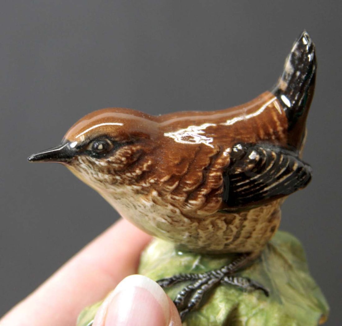 vintage English porcelain bird figural statues - 9