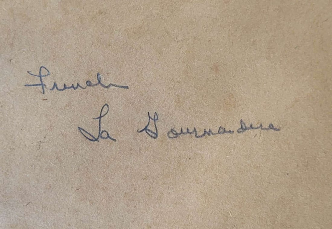 antique set of French engravings in frame - 8