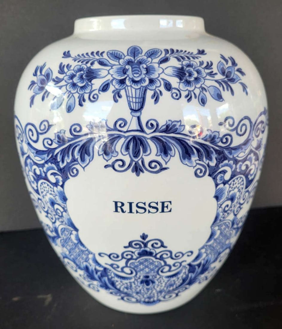 antique Delft pottery Rice jar (1 of 8)