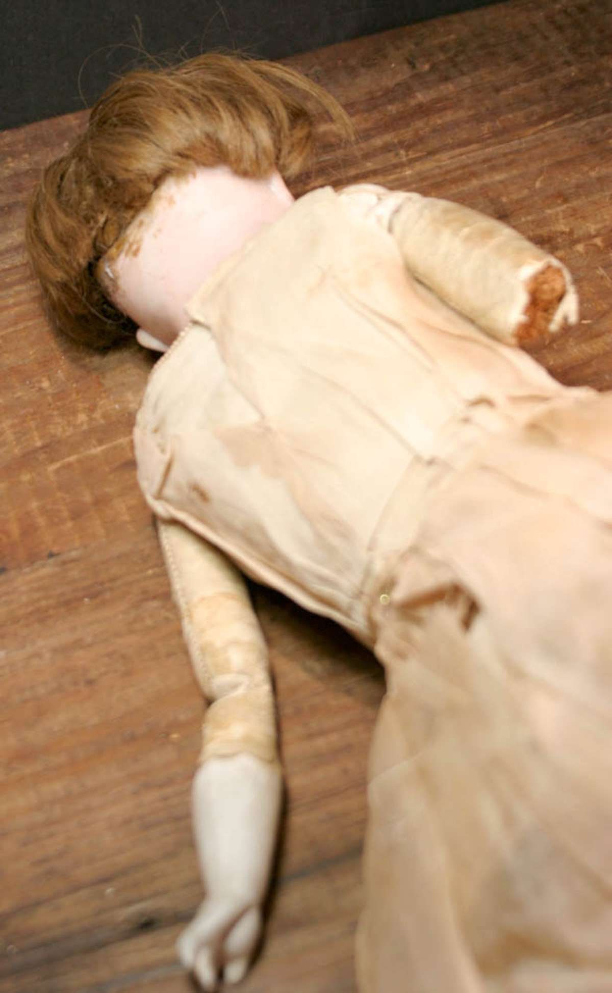 antique Heubach porcelain head girl doll - 12