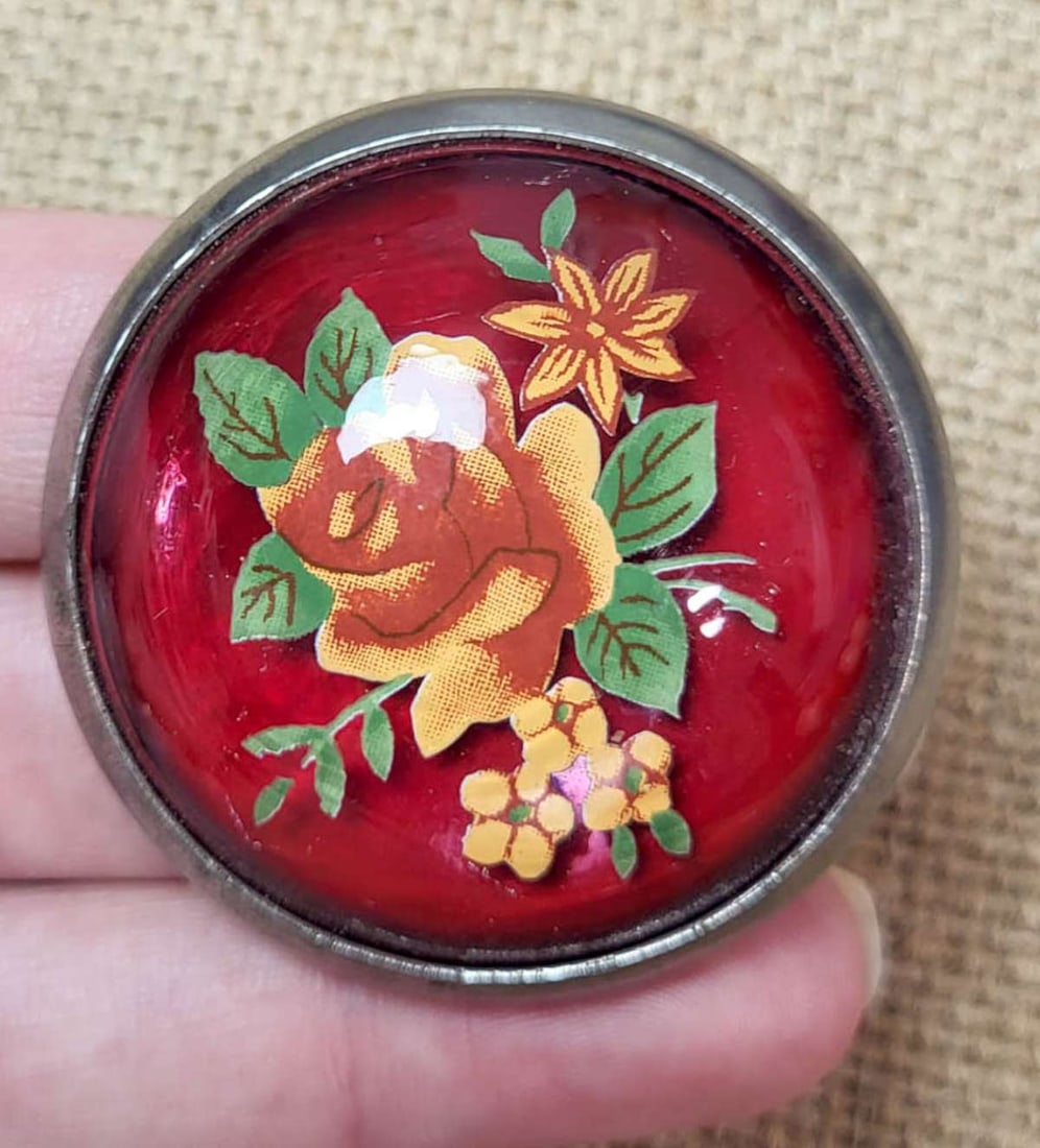 antique estate jewelry: horse bridle button (1 of 5)