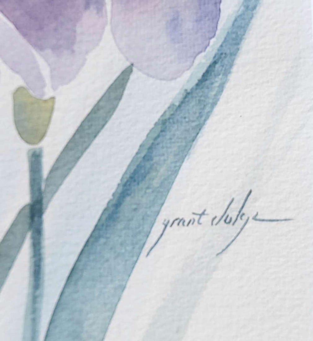 original watercolor painting of flowers - 5