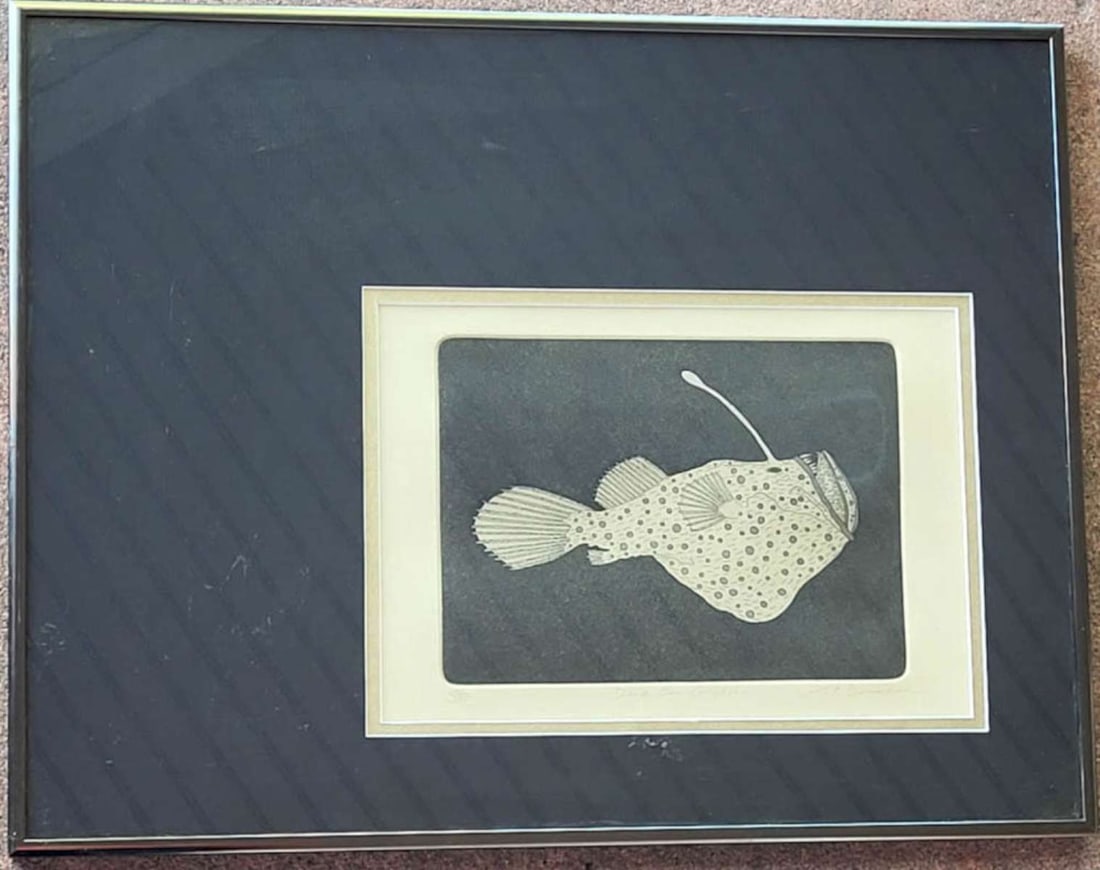 unusual framed print with fish (1 of 9)