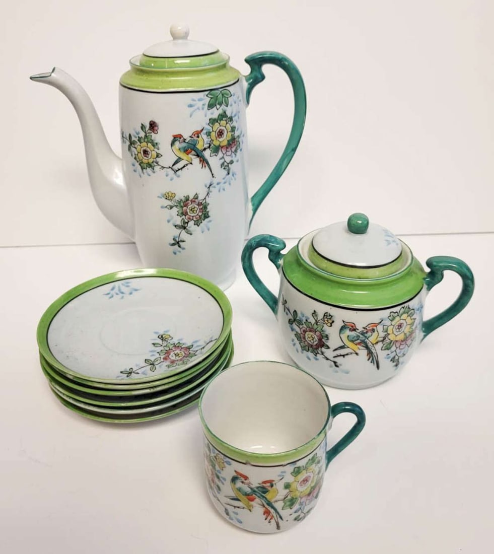 antique partial Japanese tea set (1 of 11)