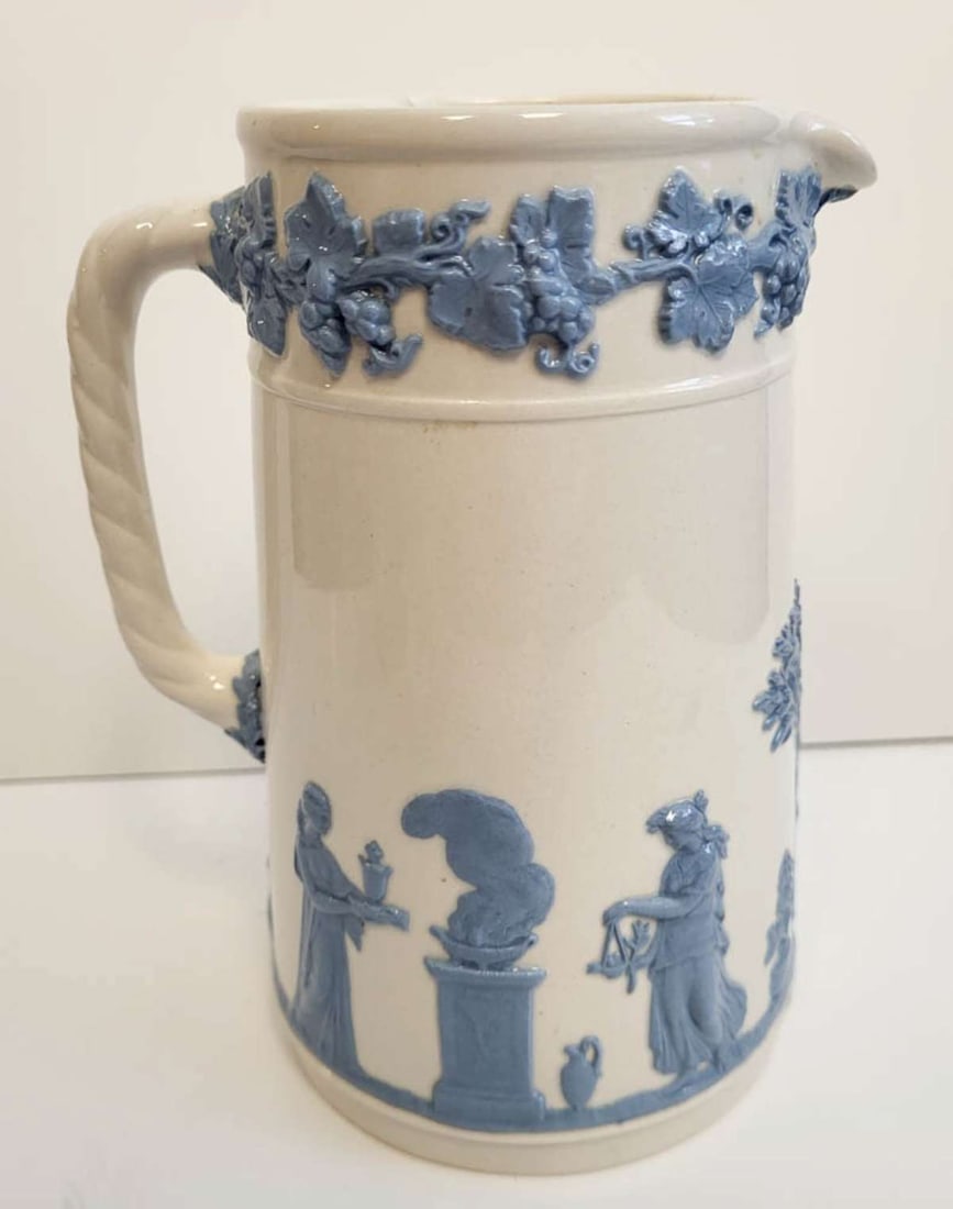 antique English Wedgwood Queensware pitcher (1 of 9)