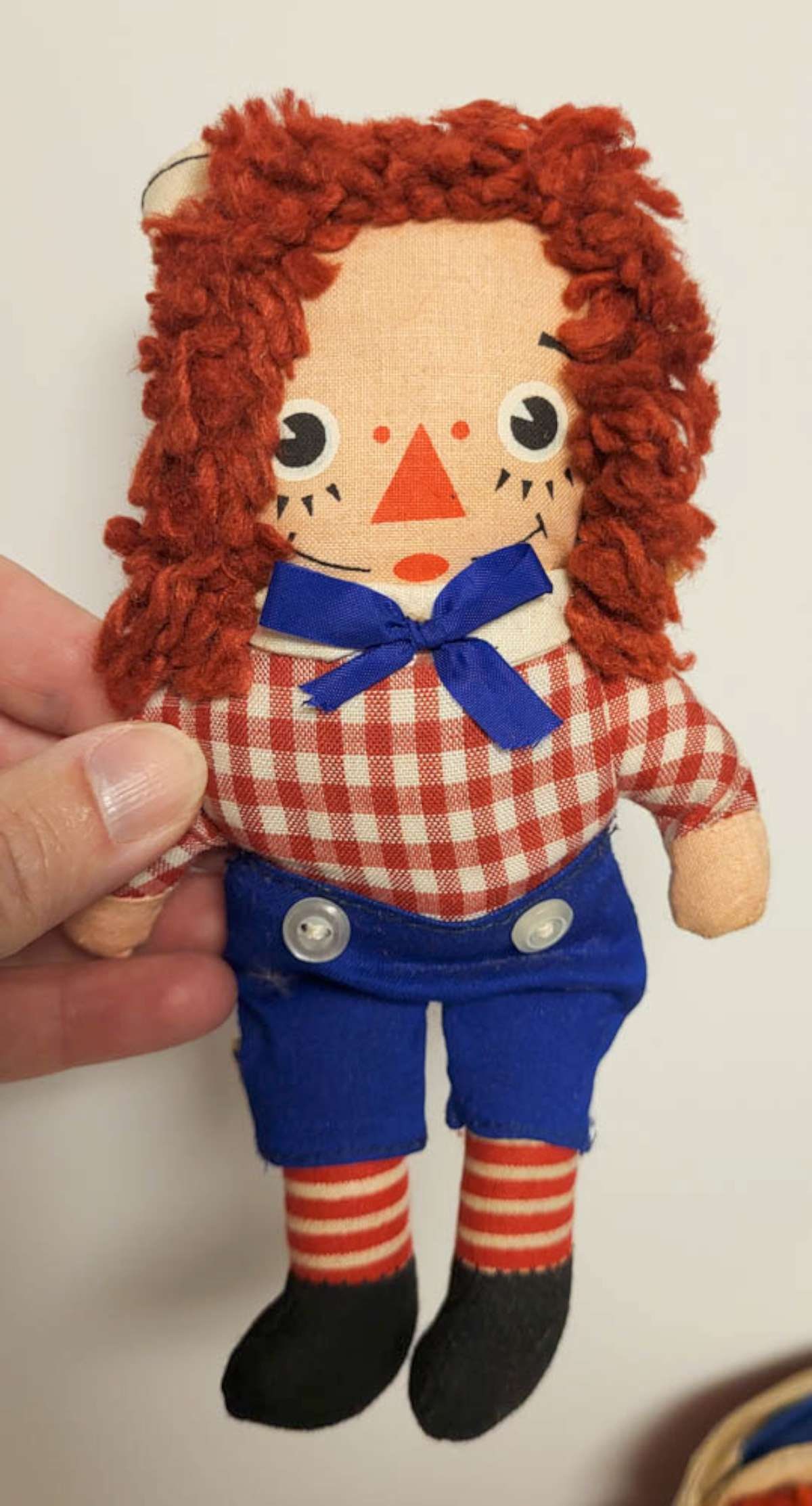 vintage cloth Raggedy Ann and Andy dolls - 2