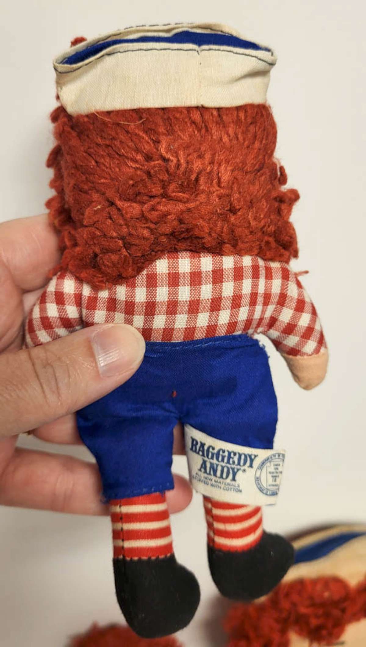 vintage cloth Raggedy Ann and Andy dolls - 3