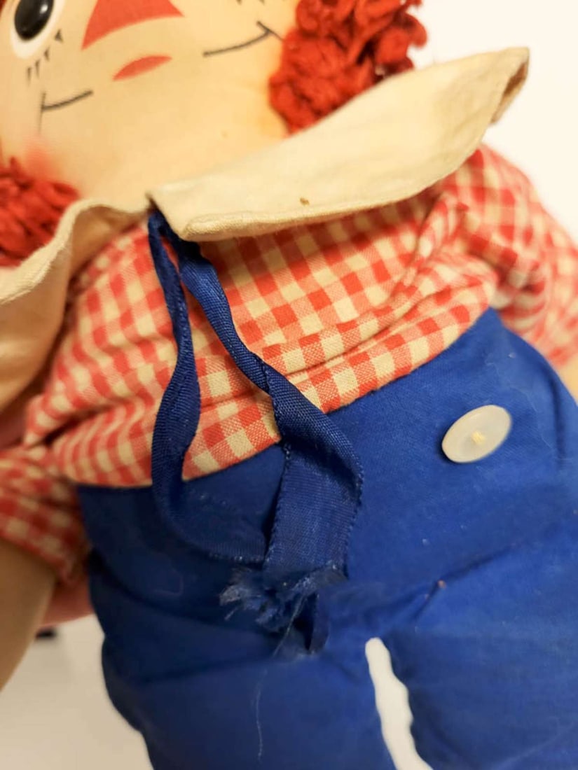 vintage cloth Raggedy Ann and Andy dolls - 8