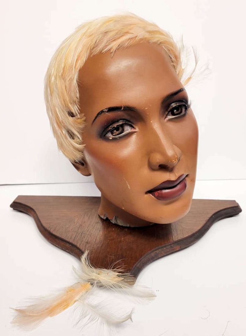 antique Flapper Era feather hat (1 of 7)