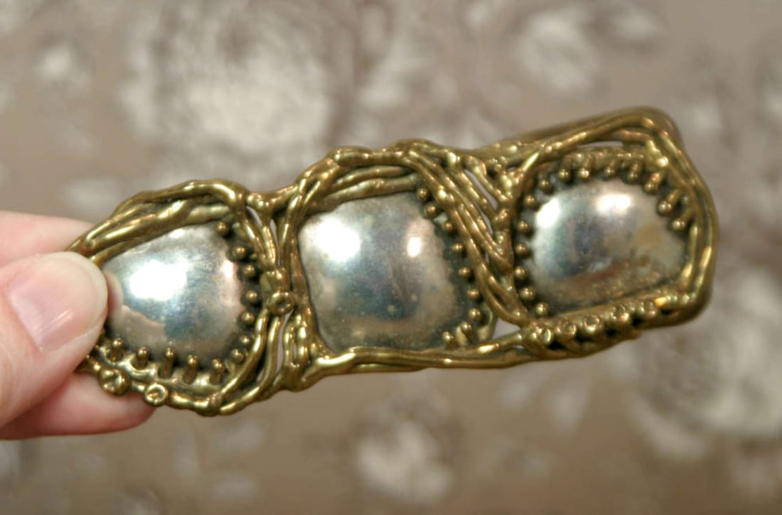 vintage Brutalist belt buckle (1 of 8)