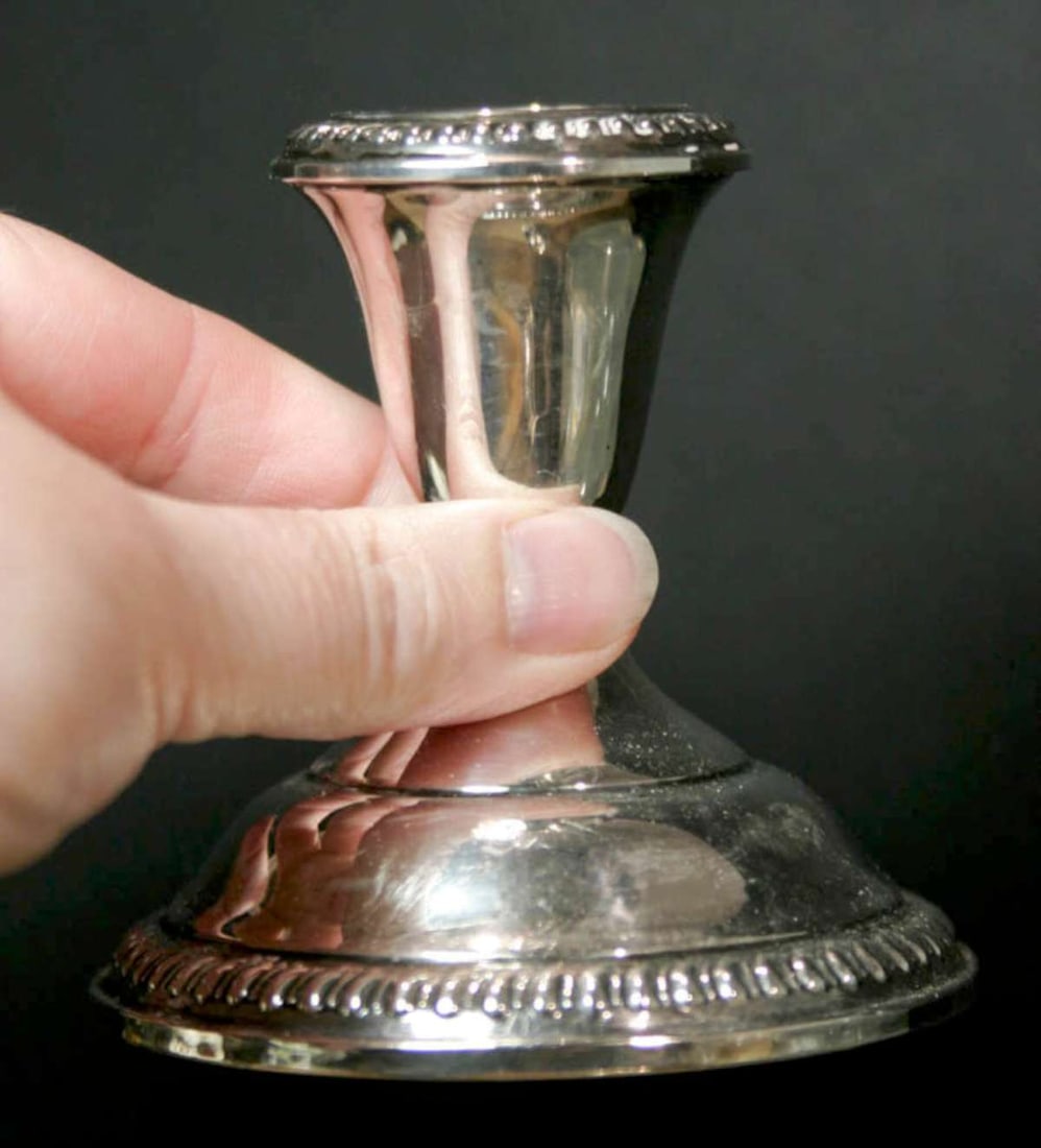antique Sterling candlestick (1 of 5)