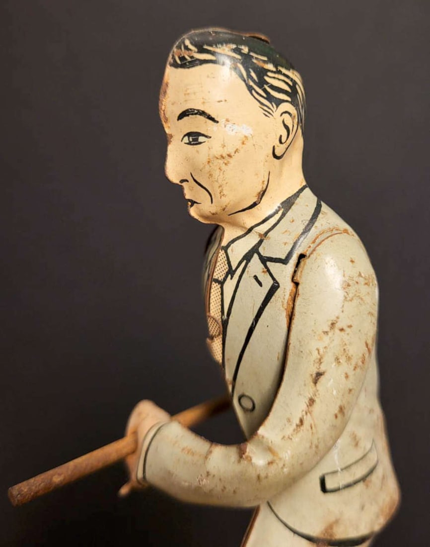 RARE vintage Ranger Steel player tin toy part - 6