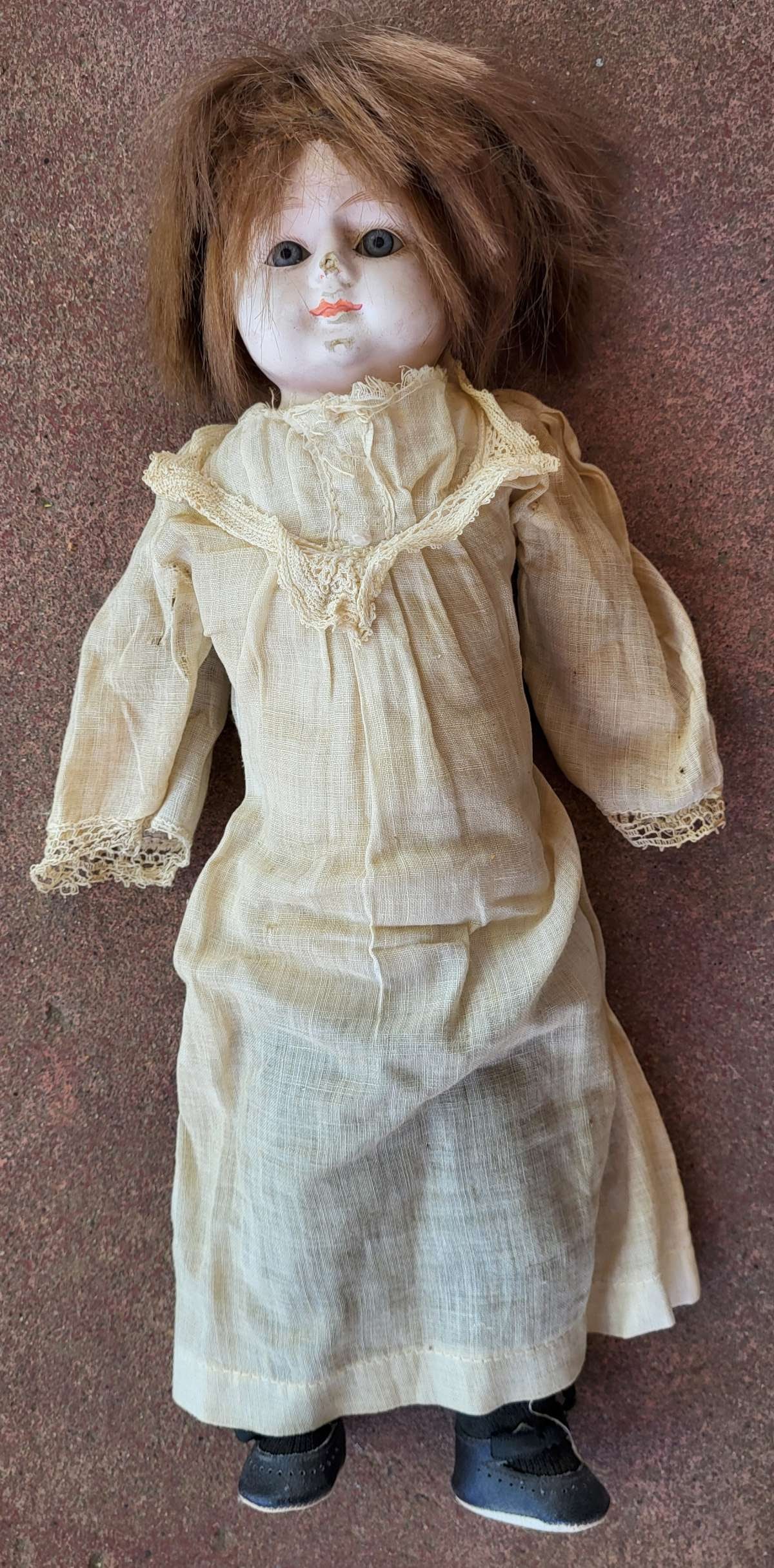 antique composite head girl doll (1 of 9)