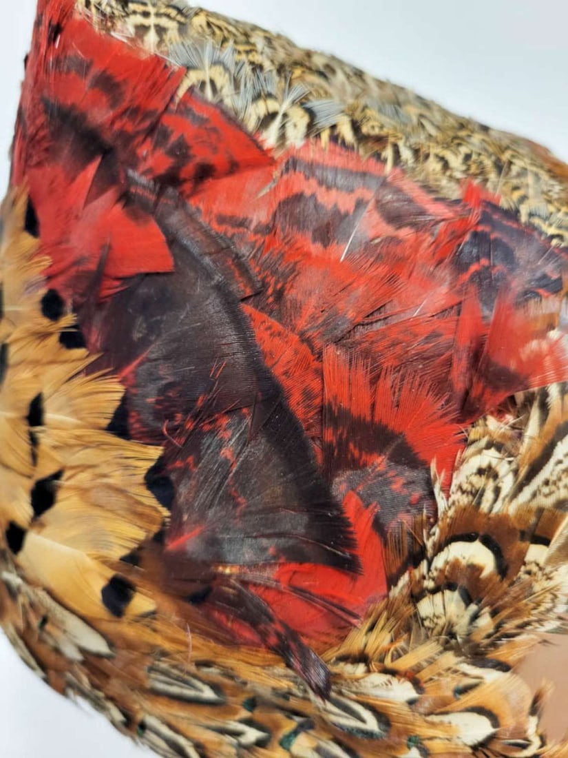 antique Flapper Era feather hat - 2