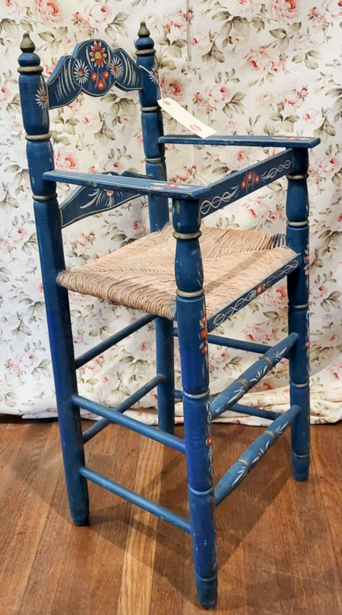 antique PA Dutch paint decorated highchair (1 of 10)