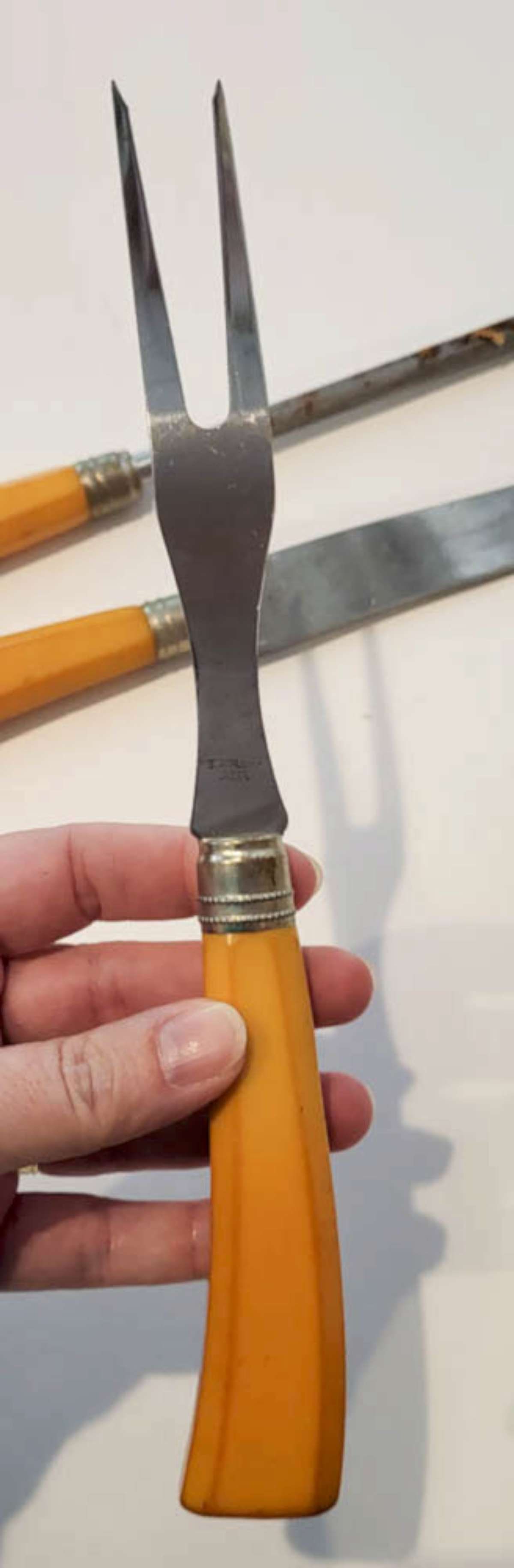 vintage Bakelite handled serving set - 4