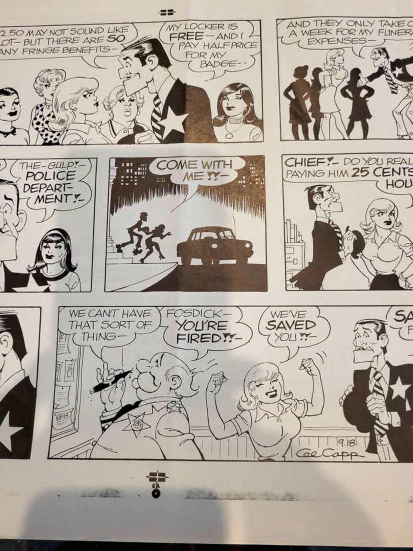 1977 Lil' Abner comic strip proof - 3