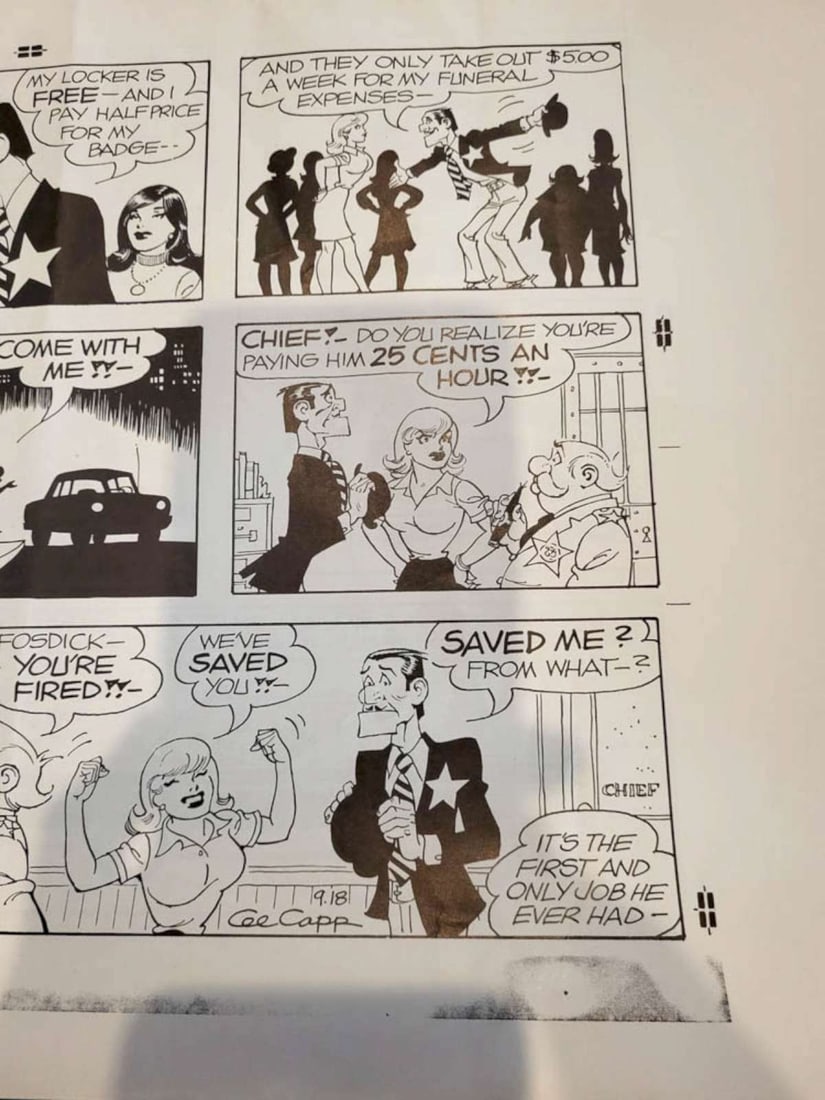 1977 Lil' Abner comic strip proof - 4