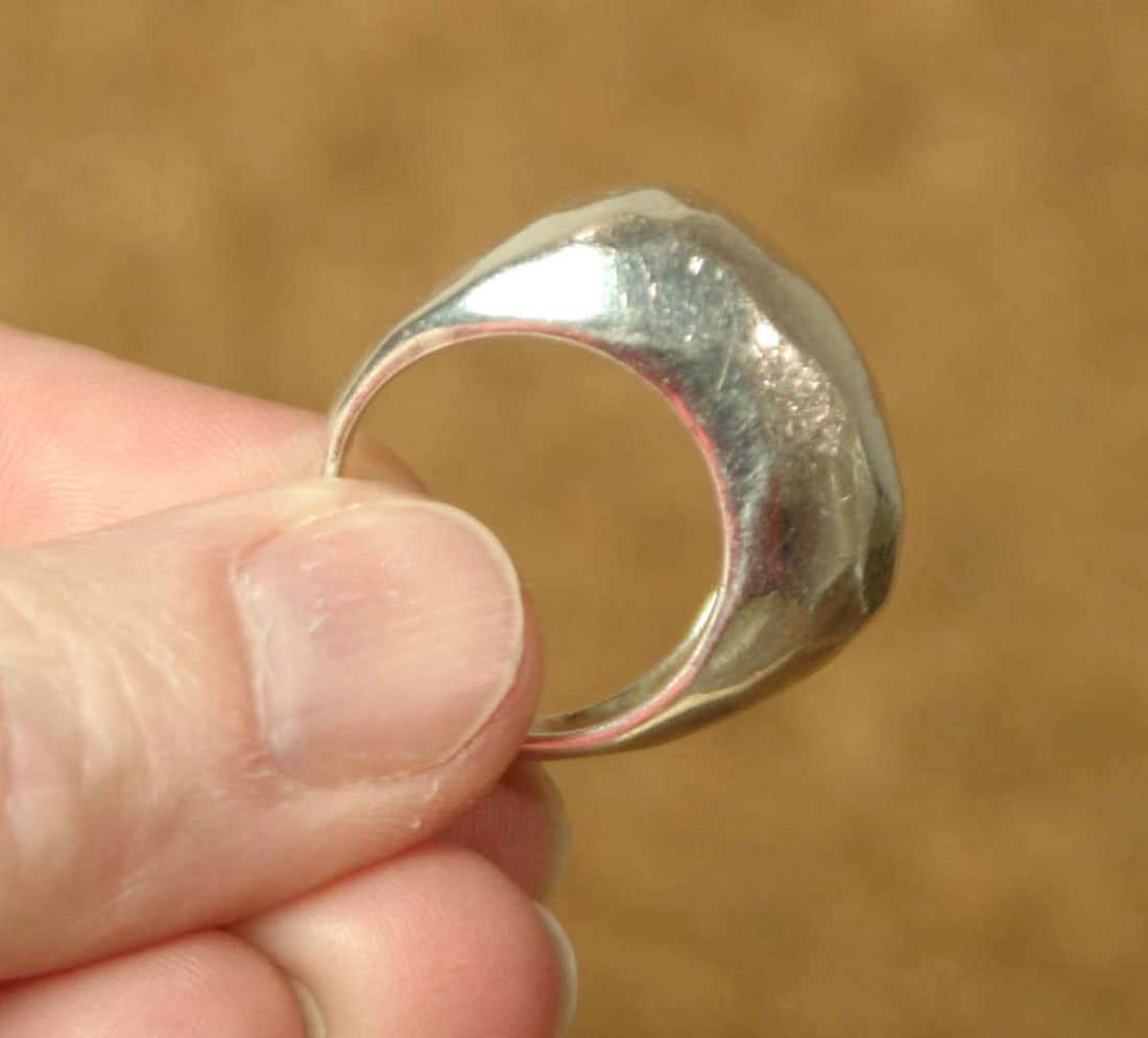 vintage estate jewelry: silver chunky ring (1 of 7)