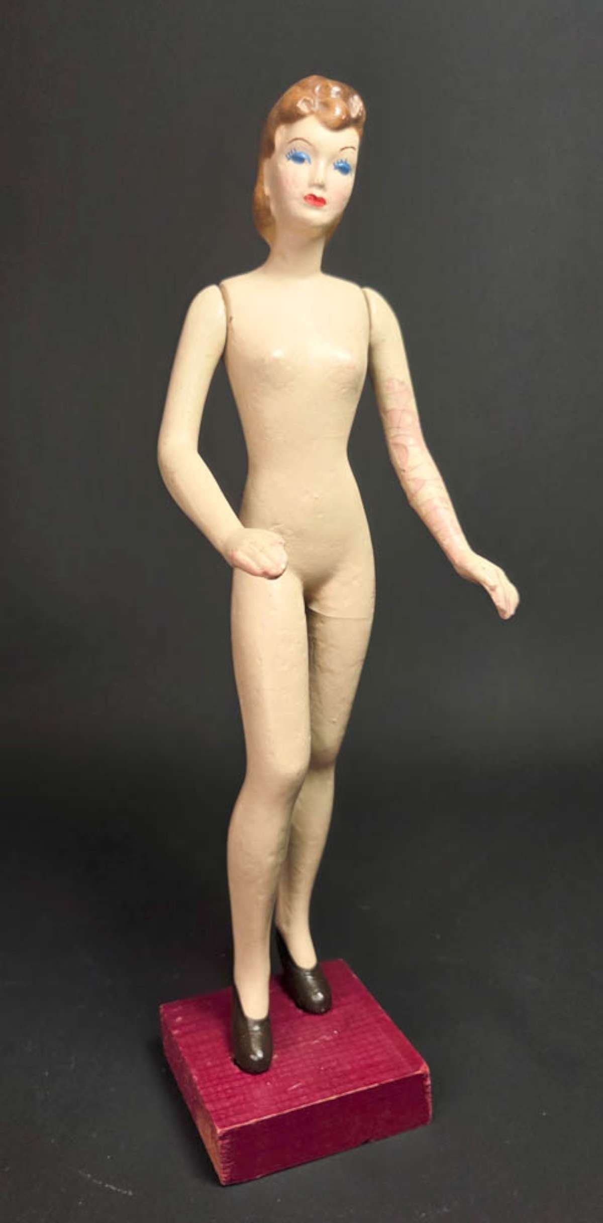 vintage clothing store miniature mannequin (1 of 11)