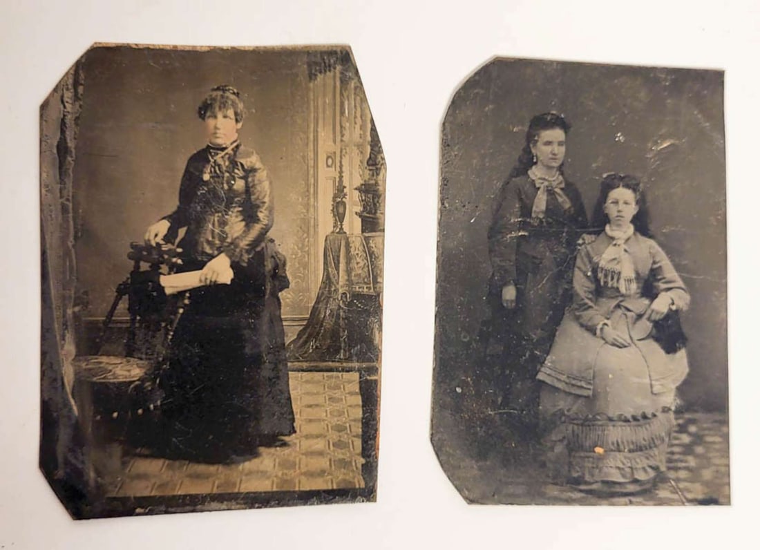 pair antique tintype photographs (1 of 7)