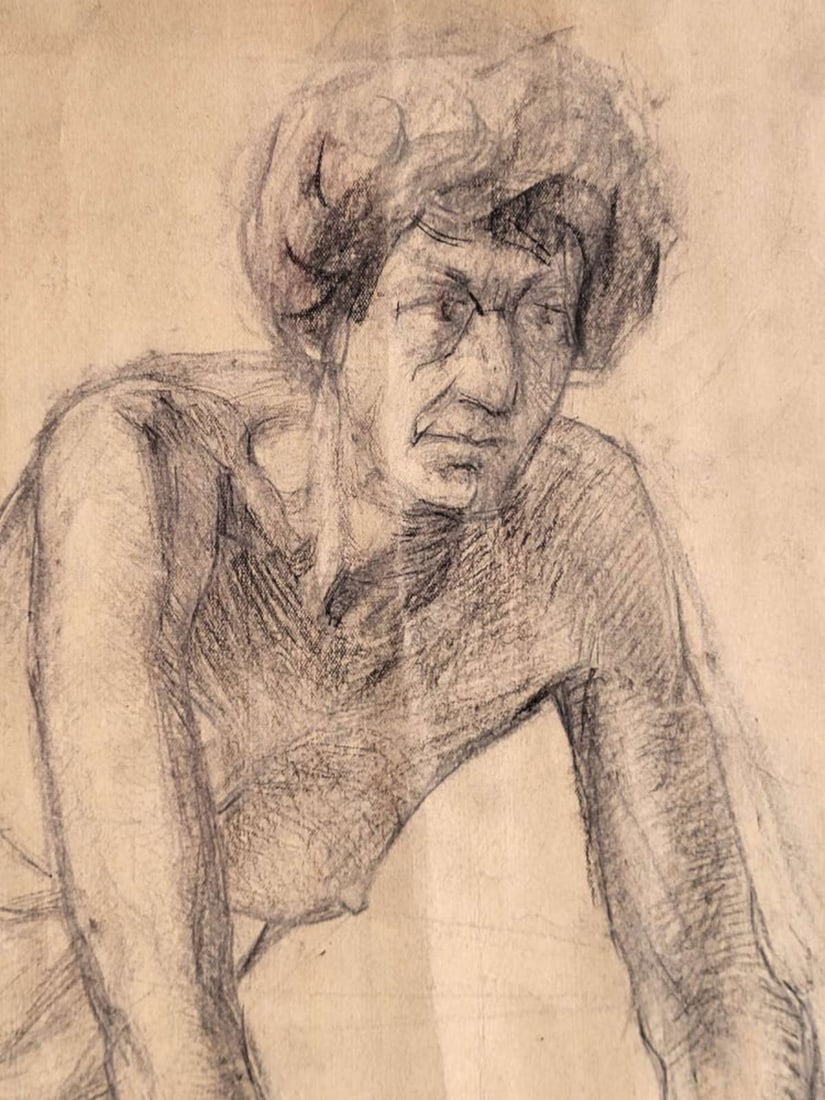vintage nude drawing study - 4