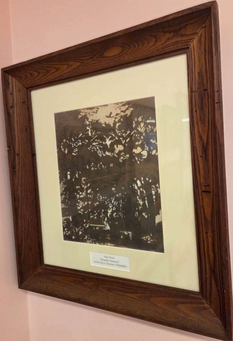 unusual artwork in matted frame (1 of 5)
