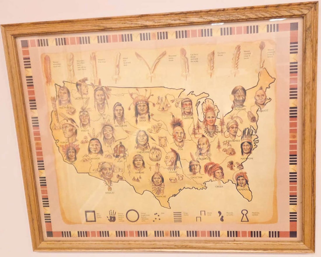 vintage framed Native Americans of the United States (1 of 9)