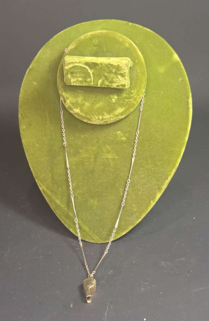 vintage estate jewelry: whistle necklace (1 of 7)
