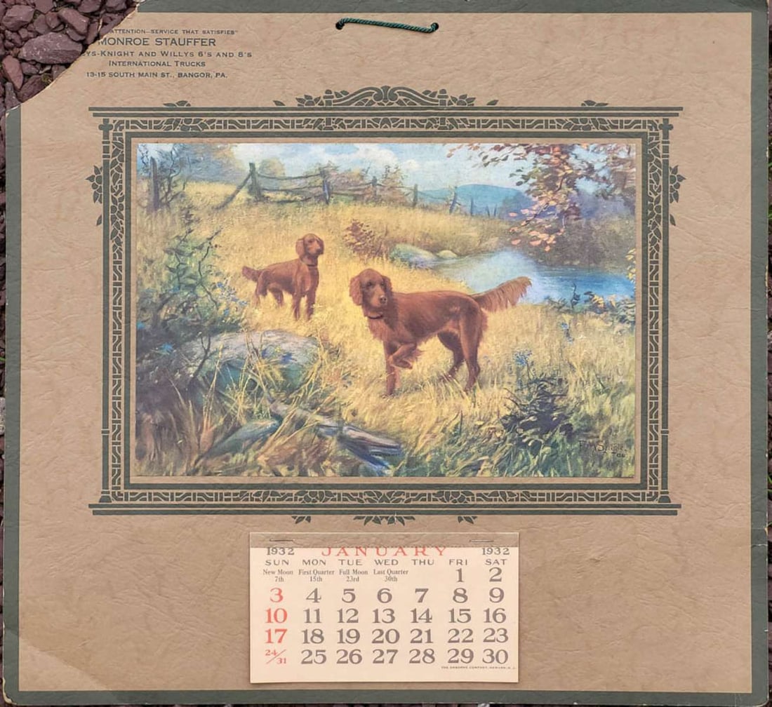 vintage die cut calendar (1 of 6)