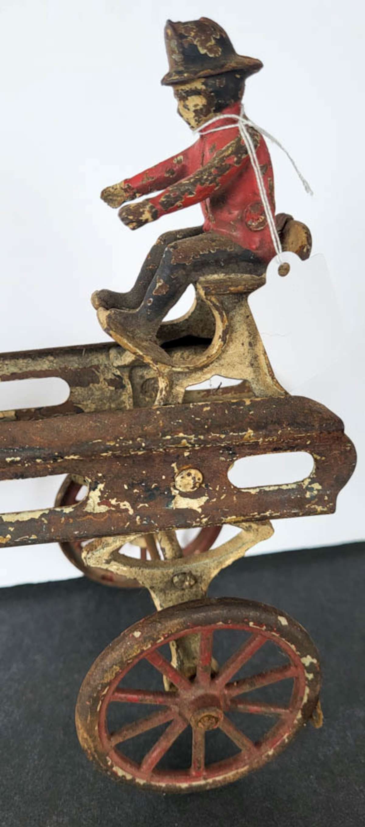 RARE antique Wilkins firetruck and horses toy - 10