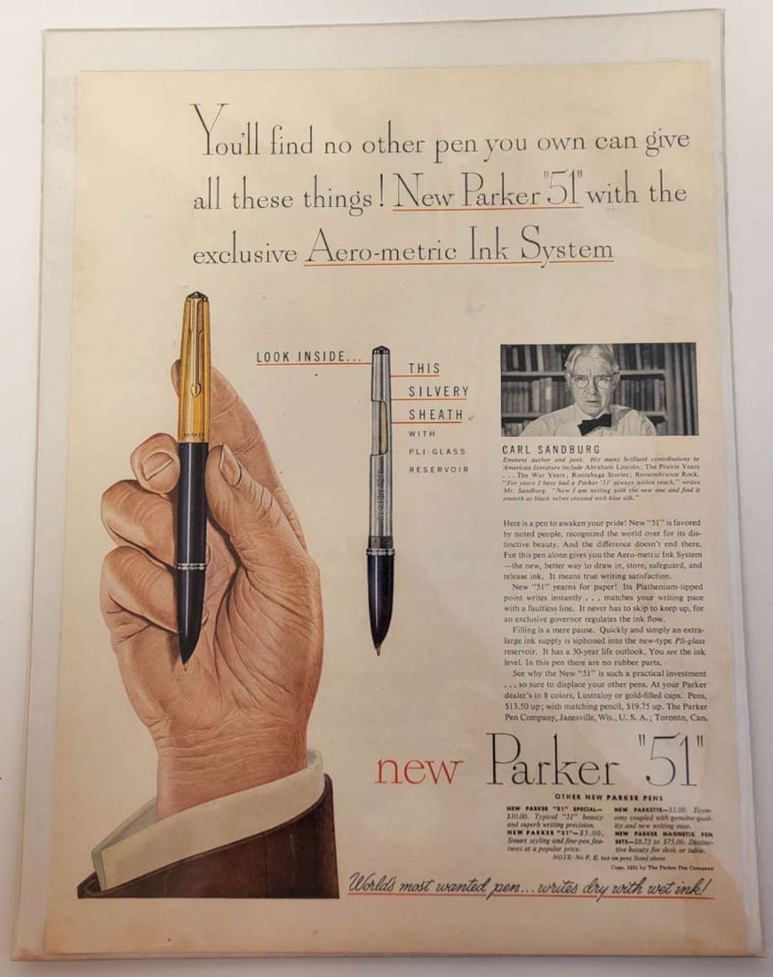 1951 Parker pen advertisement (1 of 6)