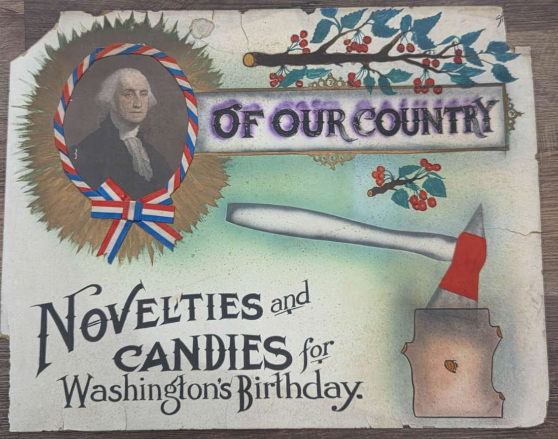 antique President Washington store display (1 of 11)