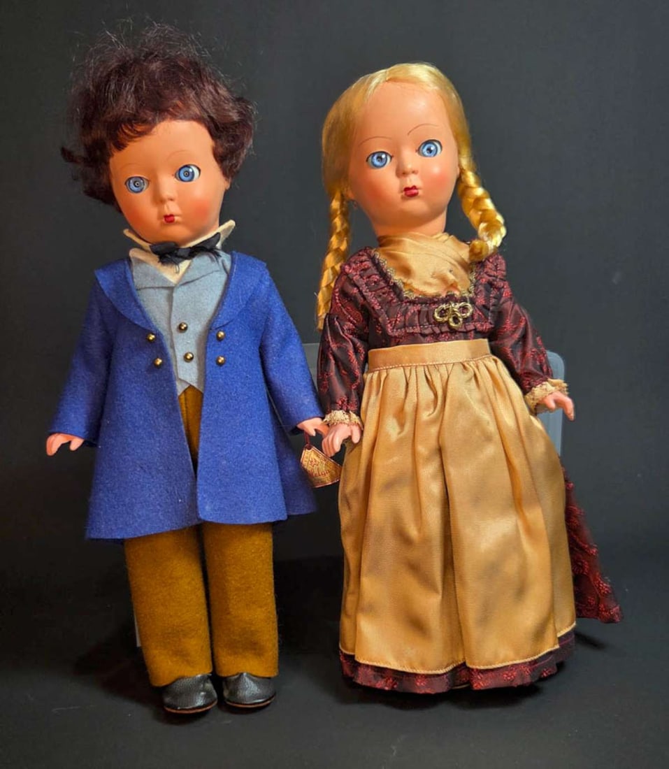 PAIR vintage MCM creepy dolls (1 of 14)
