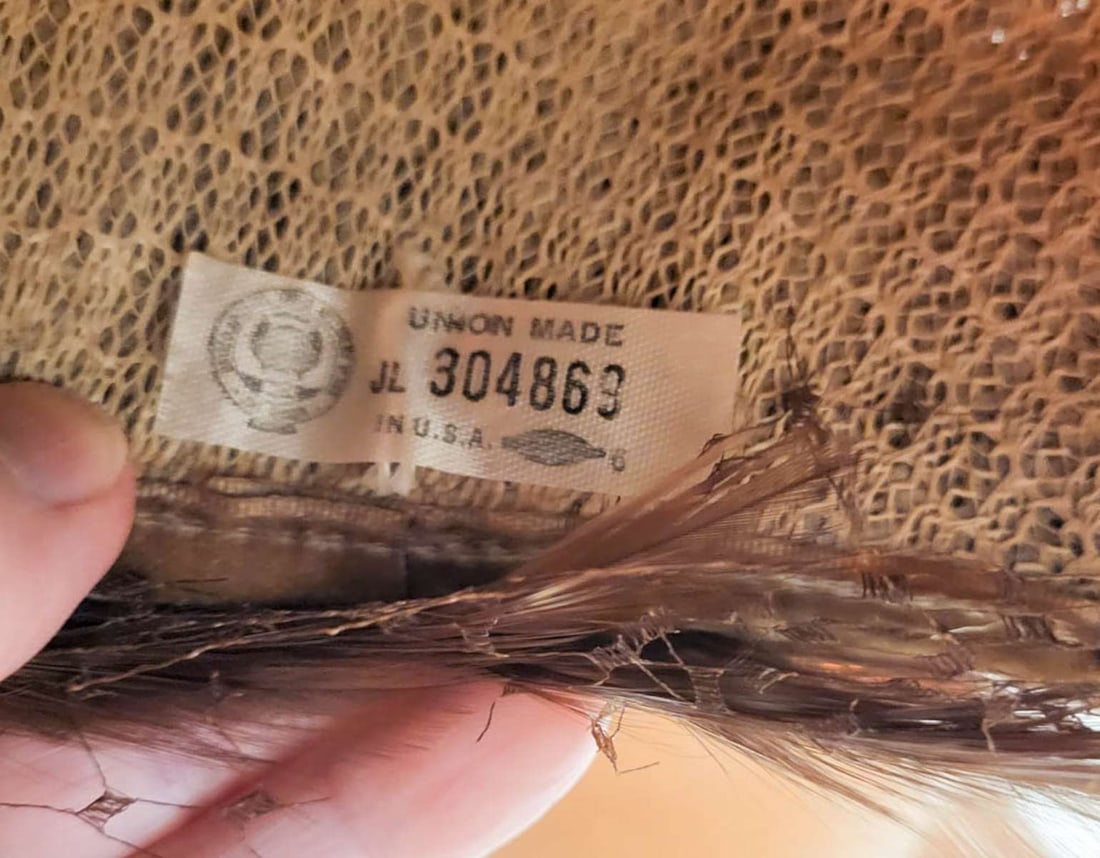 antique Flapper Era feather hat - 7
