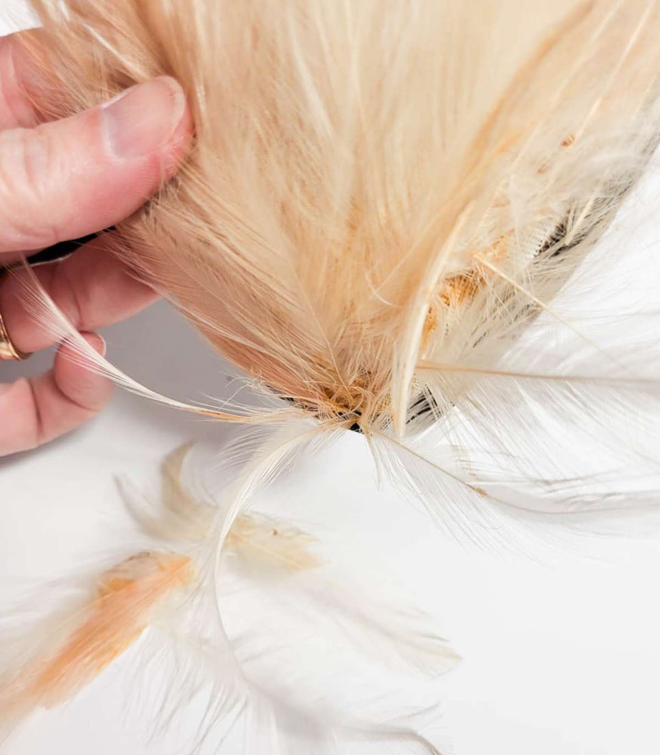 antique Flapper Era feather hat - 5