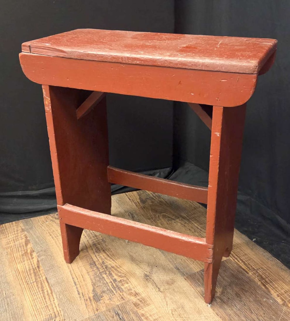 antique tall Primitive bucket bench (1 of 9)