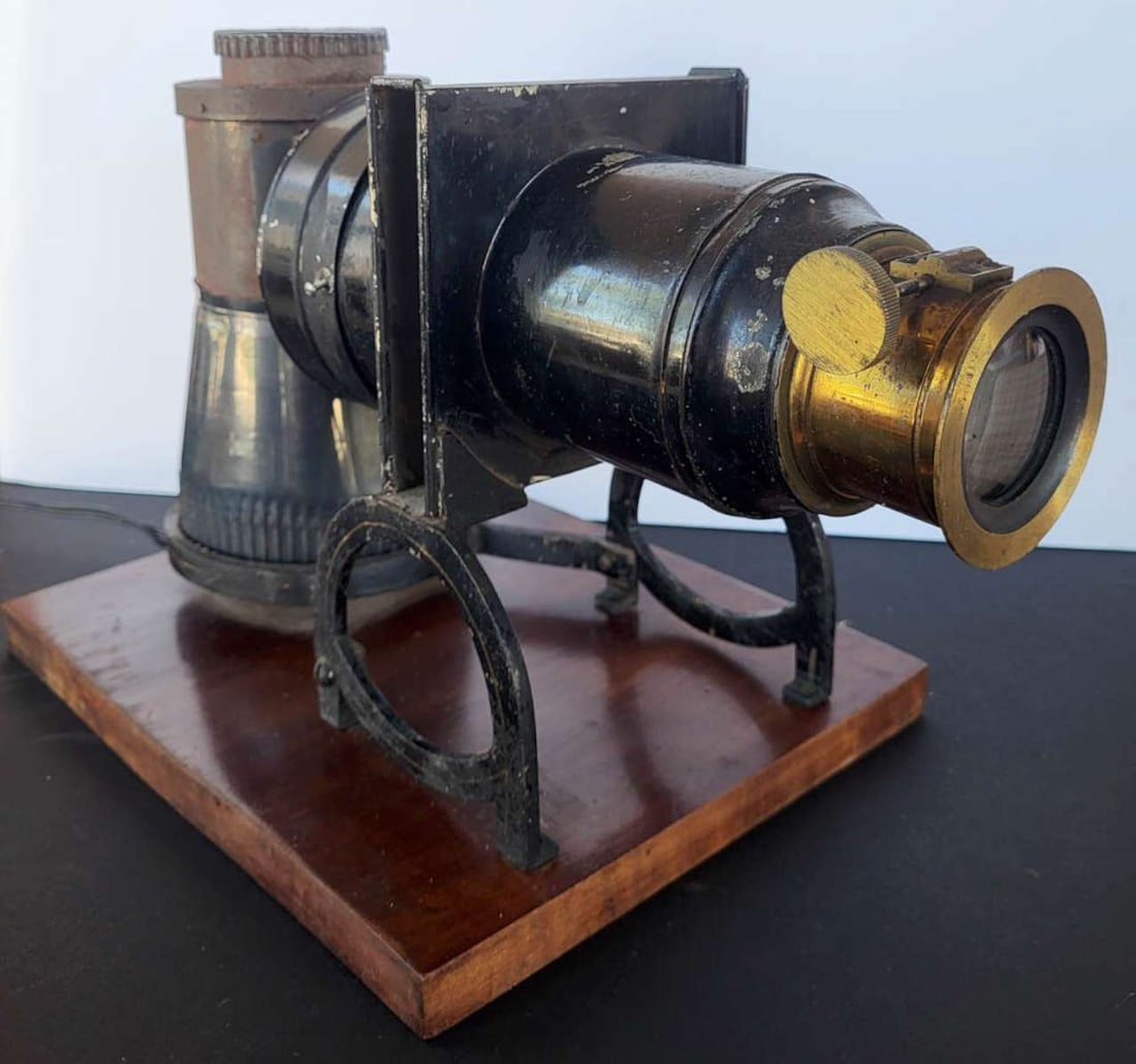 antique Magic Lantern slide projector - 3