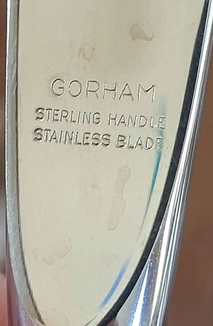 Sterling silver Gorham flatware - knives - 8