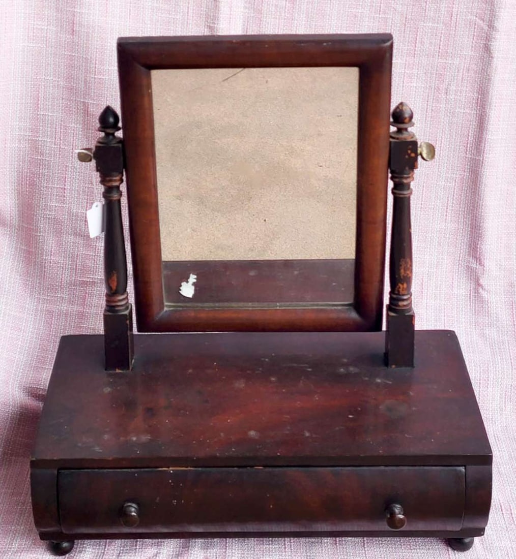 antique tabletop shaving mirror (1 of 12)