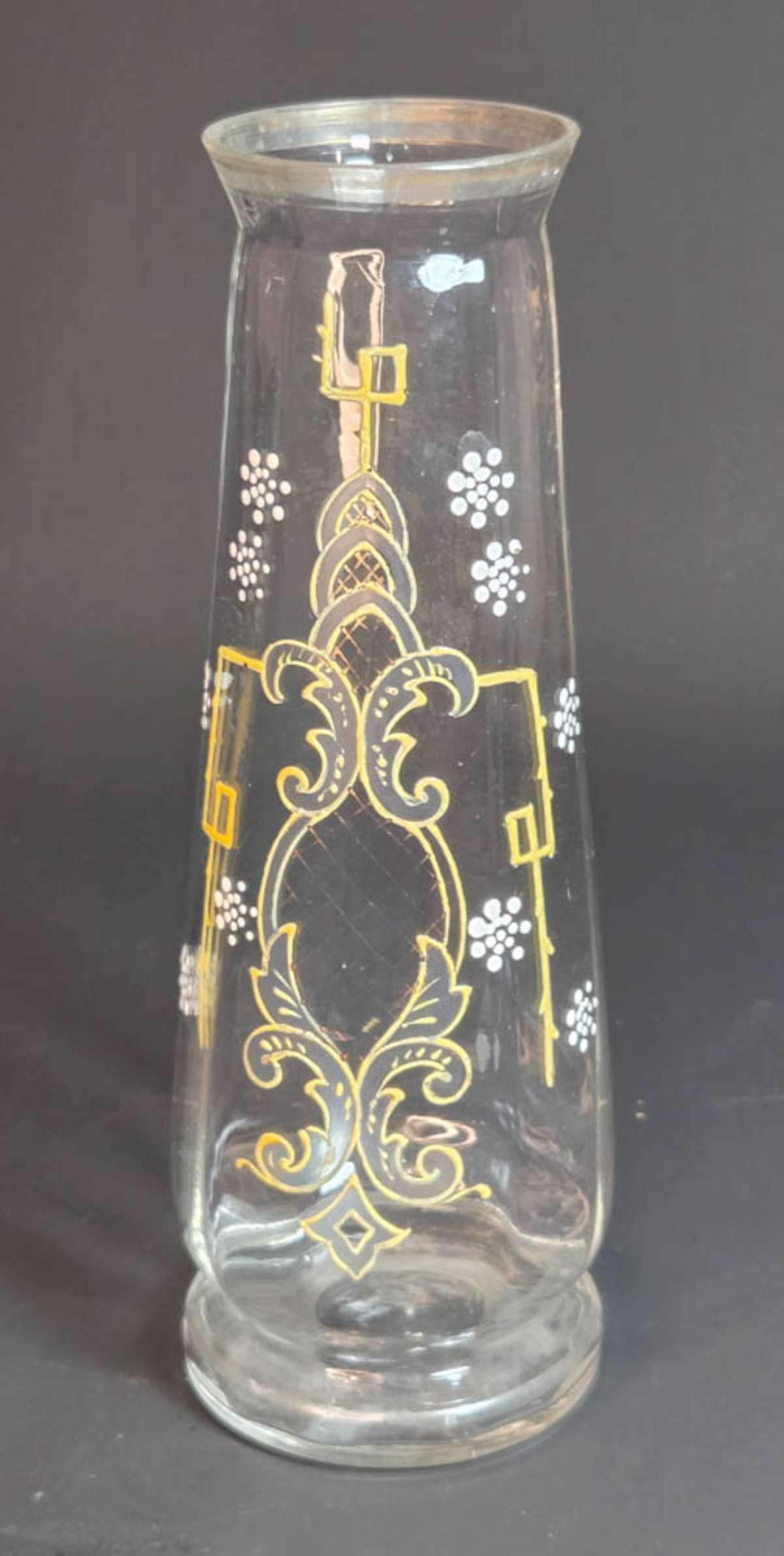 antique hand painted vase, Moser style (1 of 9)